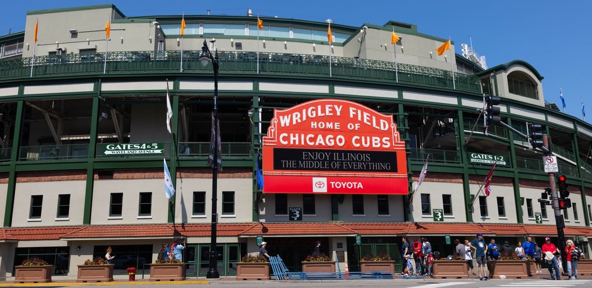  Exterior of Wrigley Field,
                    Chicago